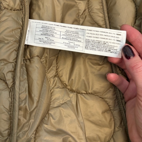 Olive Quilted Jacket - Picture 6 of 11